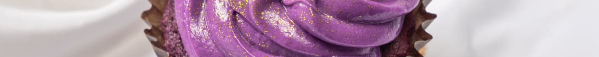 Single Purple Velvet Cupcake