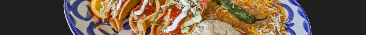 Tacos Dorados Dinner Plate