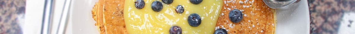 Blueberry & Lemon Curd Flapjacks