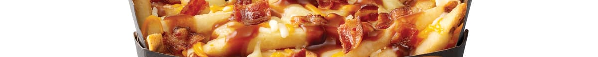 Poutine Bacon double fromage, grand format / Large Bacon Double Cheese Poutine