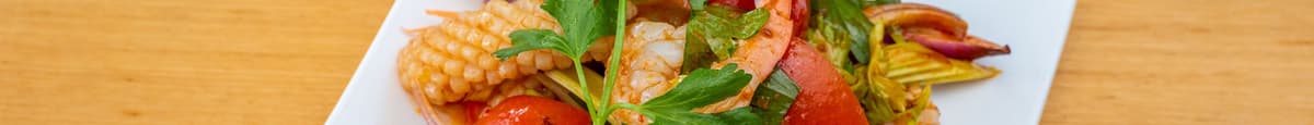Mixed Seafood Salad (Prawns & Calamari)