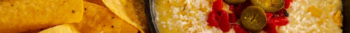 Cheesy Jalapeno Corn Dip & Chips