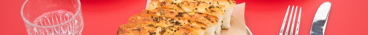 Focaccia with Whipped Confit Garlic Butter