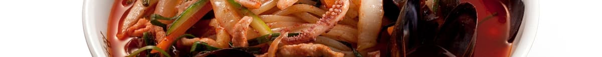 Jjamppong / Spicy Seafood Noodle Soup