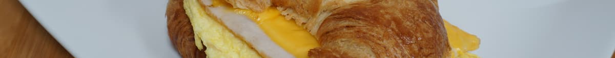 #4 Turkey & Egg with Cheese Hot Breakfast Sandwich
