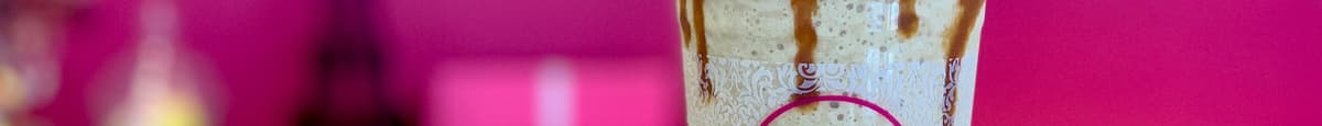 Caramel Cappuccino Milkshake drizzled with caramel sauce
