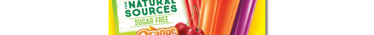 Popsicle Sugar Free Ice Pops Orange, Cherry & Grape Variety Pack (18 ct)