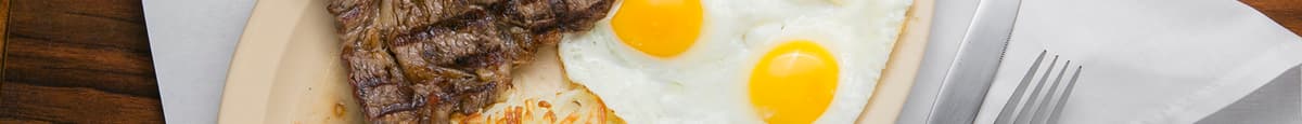 Rib Eye Steak & Eggs