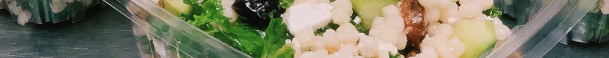 Pearl Cous Cous Salad with Honey Lemon Vinaigrette