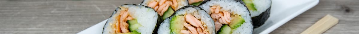 Salmon Sashimi, Salad and Miso Dressing