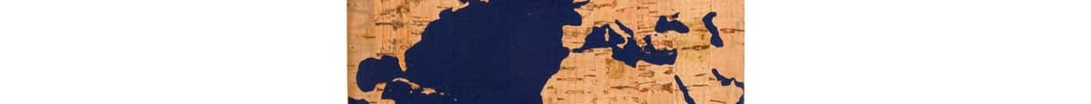 World Traveler Navy Cork World Map Journal (1ct)