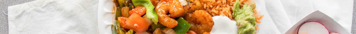 #24 Shrimp Fajitas Plate