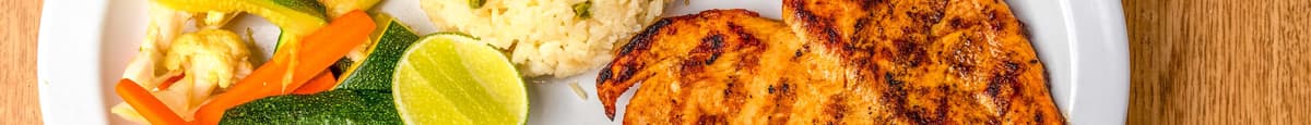 Pechuga a la Plancha con Vejetales/Chicken breast W Vegetables