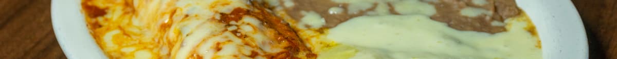 12. Beef Tips Burrito, Beef Taco & Chicken Enchilada