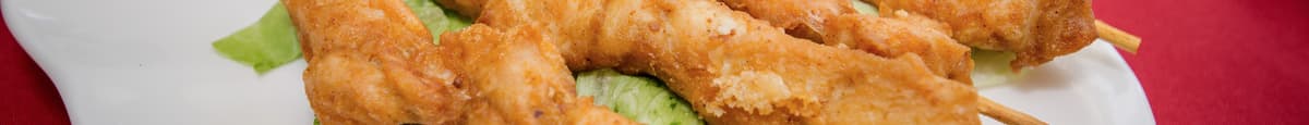 Satay Beef & Chicken On Skewers (3pc)