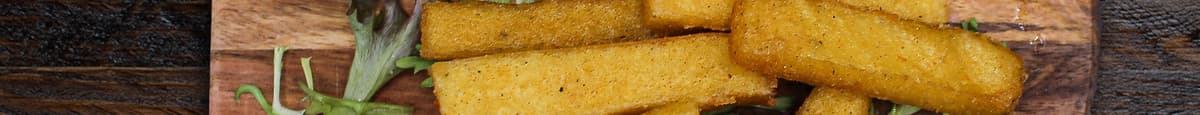 Polenta Chips with Gorgonzola Dip