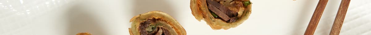 1503 Rolled Onion Pancake w/ Beef / 牛肉葱饼卷