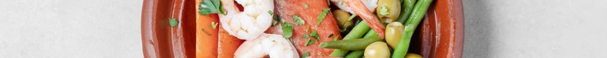Tagine saumon et crevettes / Salmon and Shrimp Tagine