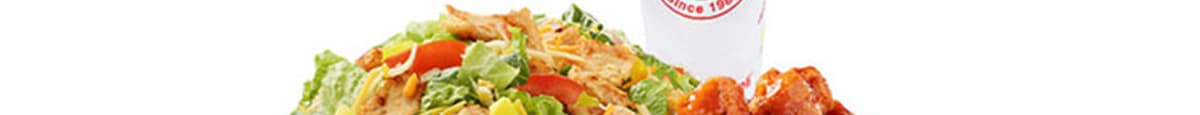 Salad & Wing (5pc) Combo