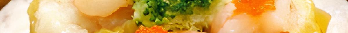 Roi Mushroom Shrimp Shumai  魚子香菇蝦燒賣（4 Pieces)