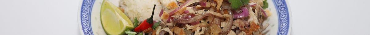 Salade de poulet et méduse riz | Chicken Jellyfish's Salad Rice