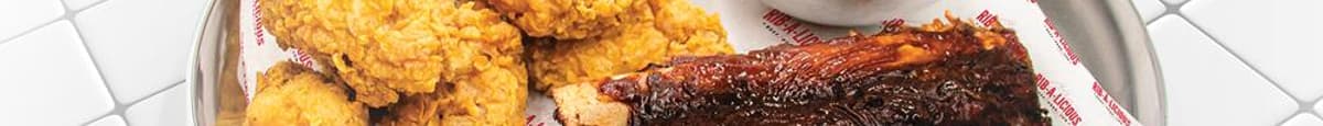 Beef Short-Ribs, Wings & Drumettes + Chips Or Slaw