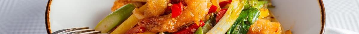 Tom Xao Sate Spicy Shrimp Stir-fry