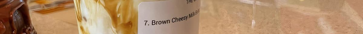7. Brown Cheesy Milk boba