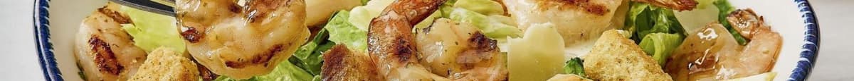 Classic Caesar Salad with Seasoned Shrimp