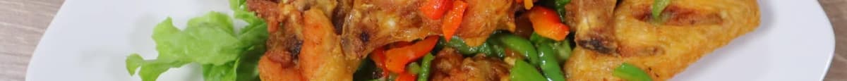 Deep Fried Chicken Wings with Salt and Pepper / Canh Ga Chien Muoi Tieu