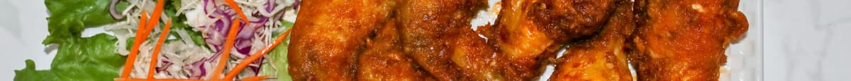 9. Cánh Gà Sốt Tiêu Đen (6 Cái) / Chicken Wings in Black Pepper Sauce (6 Wings)
