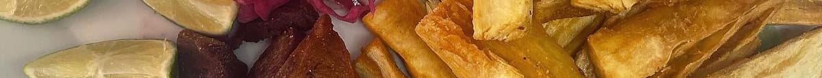 Yuca Frita con Chicharrón / Fried Cassava with Fried Pork Rind