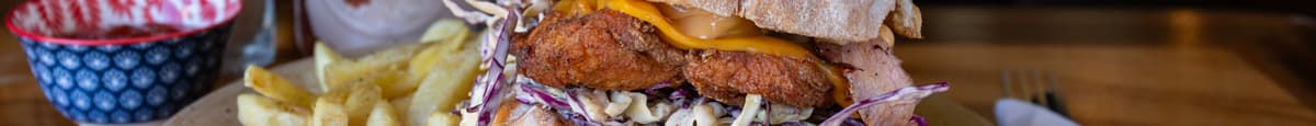 Southern Fried Chicken Deluxe Burger