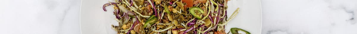 4. Laphet-Salad (Pickle Tea Leaves)