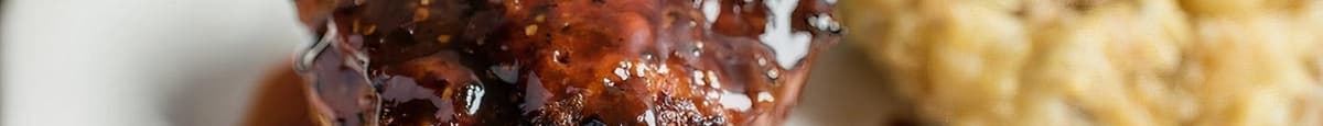 Bourbon Peppercorn Glazed Meatloaf