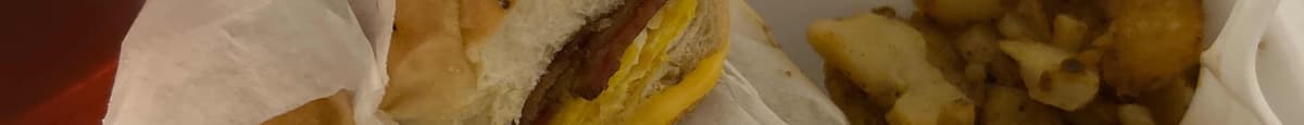 2 Eggs Meat & Cheese Sandwich