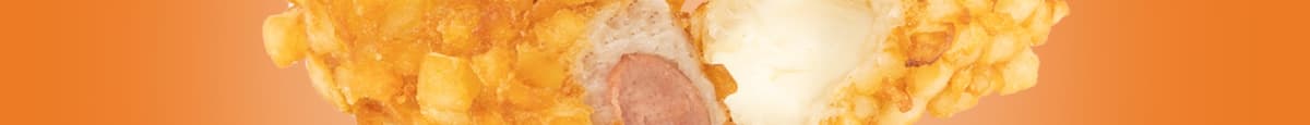 Hotdog + Mozzarella + Pommes de terre / Hot dog + Mozzarella + Crispy Potatoes