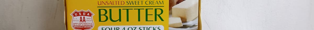 Kirkland Unsalted Sweet Cream Butter 4 Sticks 16 Oz
