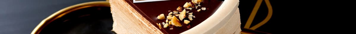 【Slice】Hazelnut Chocolate Mille Crepe Cake Slice 榛巧千层