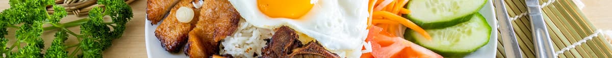 29. Grilled Pork Chop, Egg & Rice / Cơm Sườn Trứng