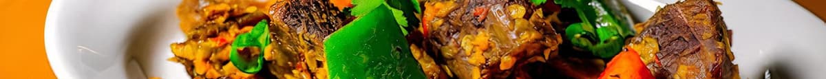Asun - Stir-fried Goat Meat