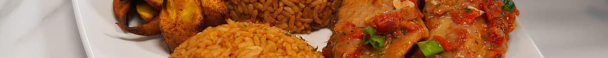 Jollof Rice and Protein