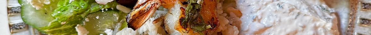 Char-Grilled Shrimp Skewer Plate