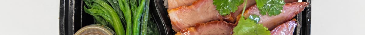 Orange Blossom Honey Glazed BBQ Pork Rice Plate / 蜜汁叉烧饭