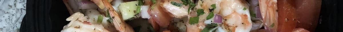 Grilled Jumbo Shrimp Salad