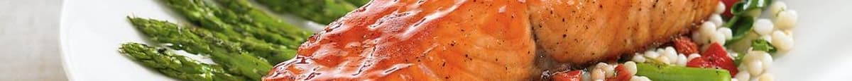 Enlightened Cherry Chipotle Glazed Salmon*