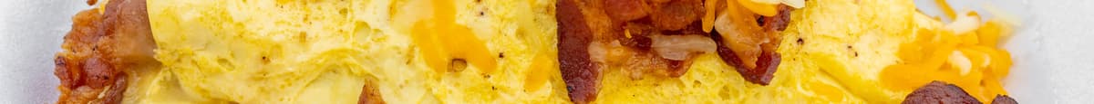 Omelette con Hashbrown y Tocino / Omelette with Hashbrown and Bacon