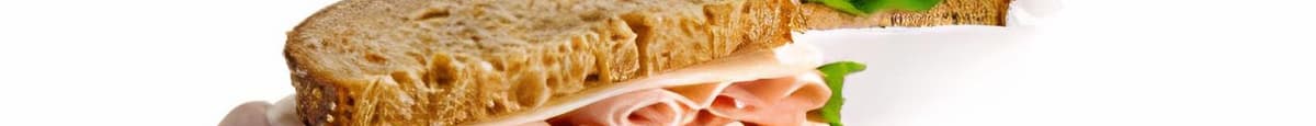 Dietz & Watson's Black Forest Ham & Swiss Sandwich Made With Izzio's Multigrain Bread