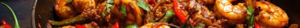 Chilli Shrimp  /  Crevettes Au Piment 🌶️🌶️