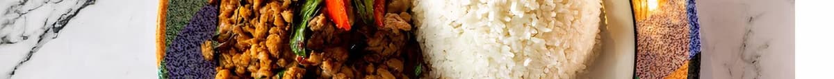 67. Pad Ka Paow Over Rice